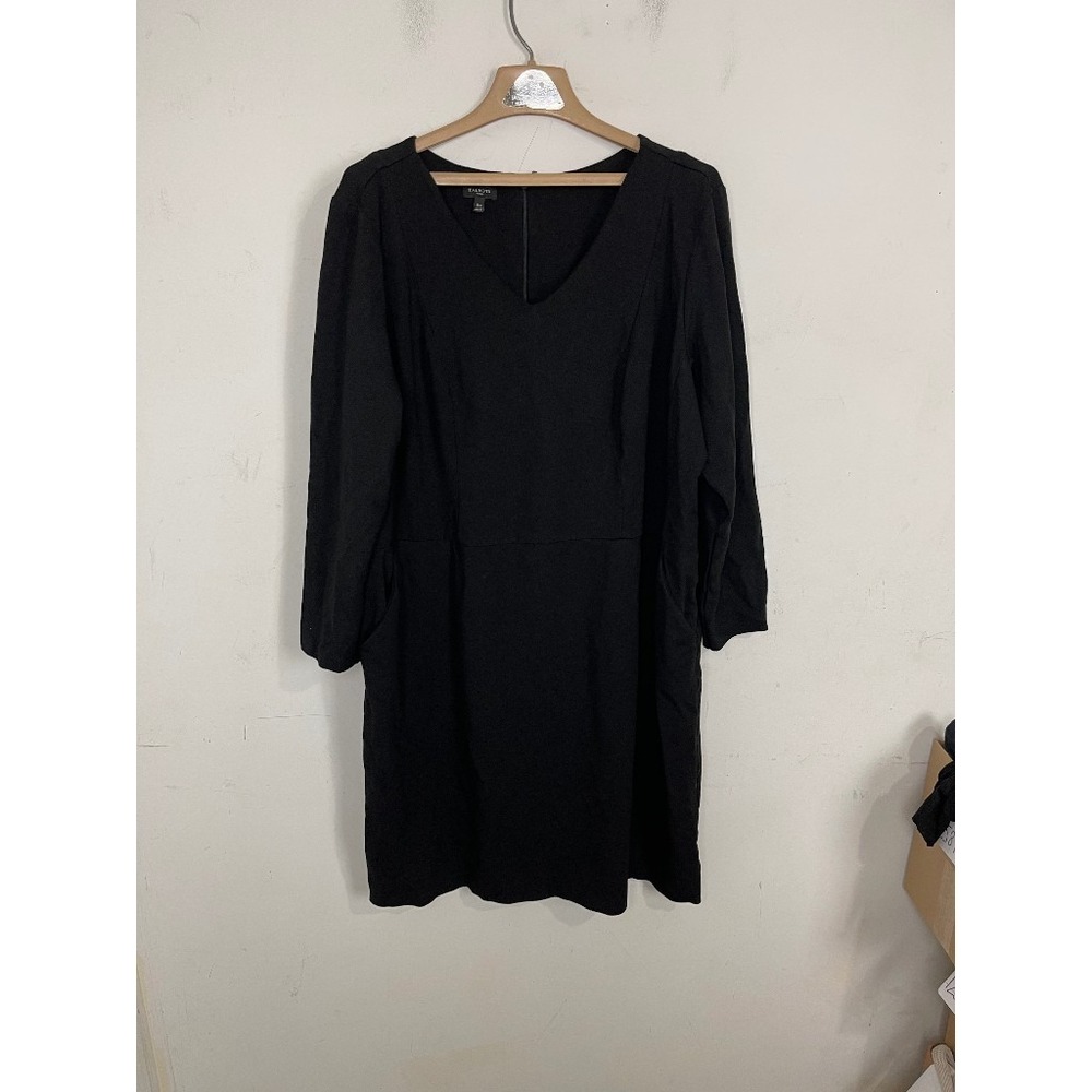 Talbots Womens‎ Dress 2X Black Modest Minimal Funeral Corporate Cocktail